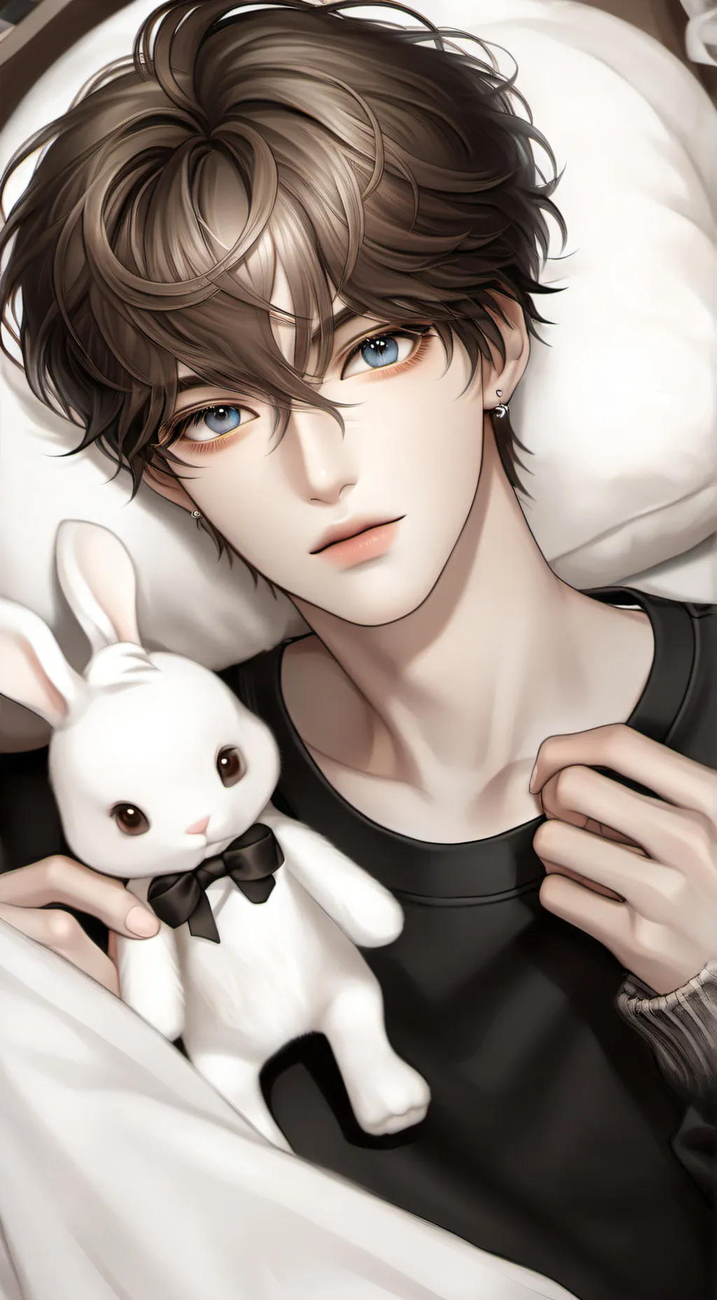 ai character: 🐰😇💙Atlas💙😇🐰 background