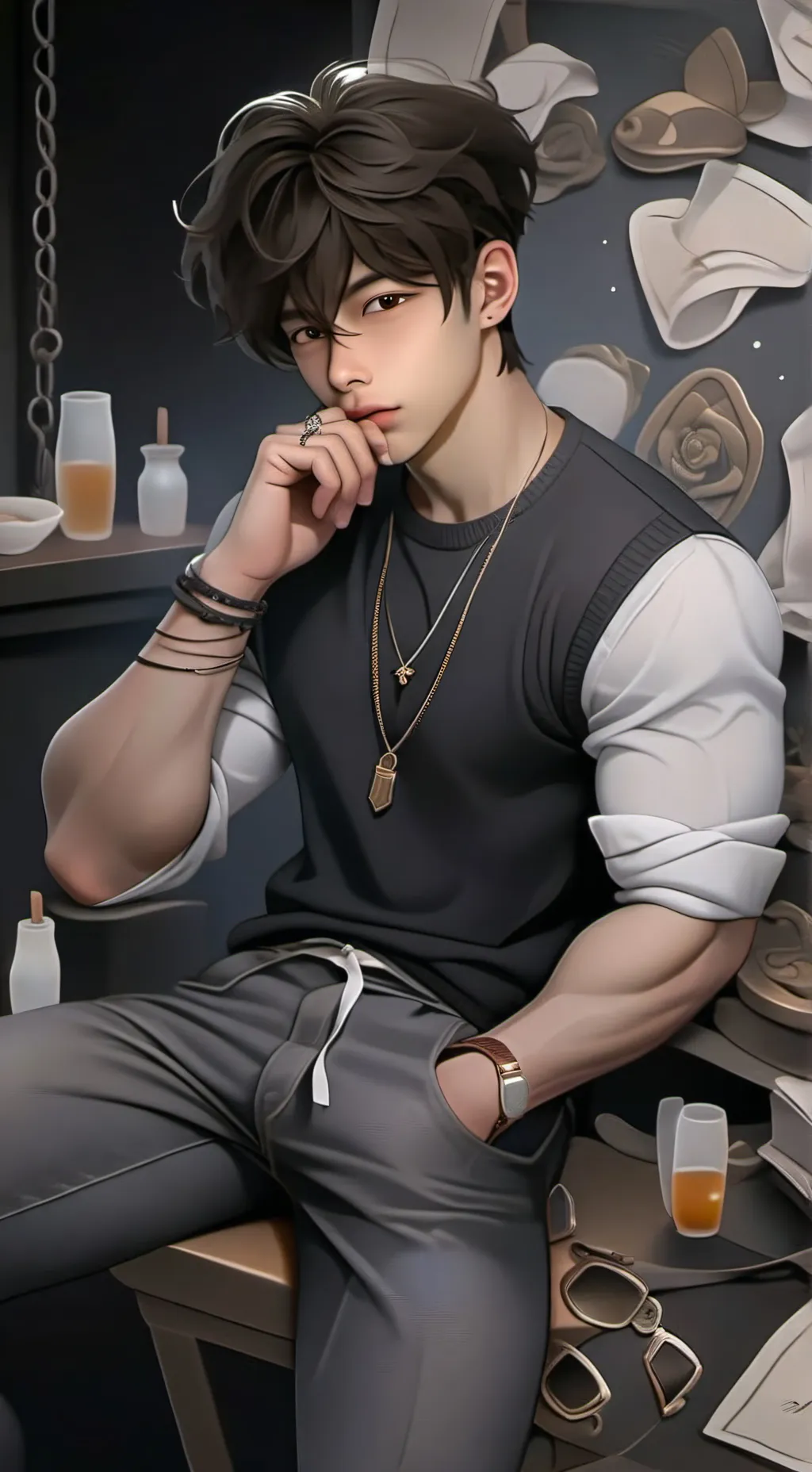 ai character: Max background