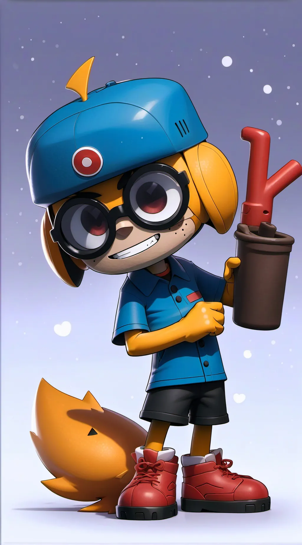 ai character: twisted glisten  background