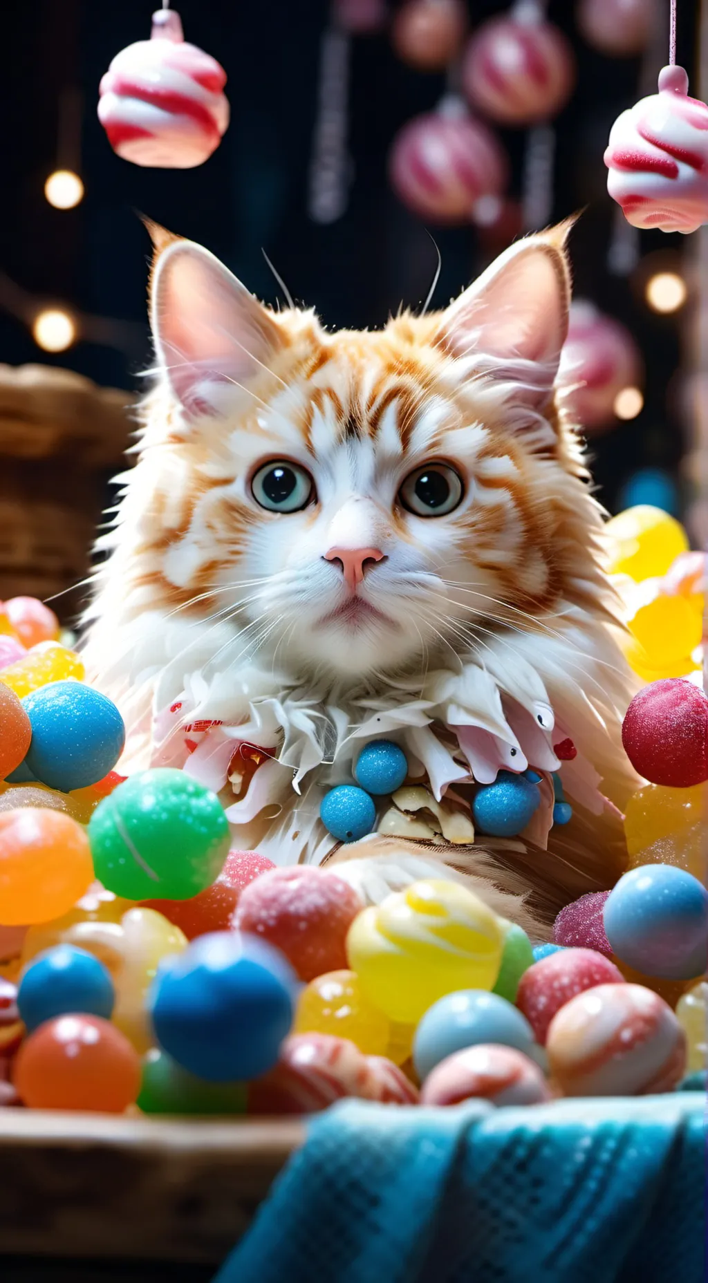 ai character: Candy Cat background