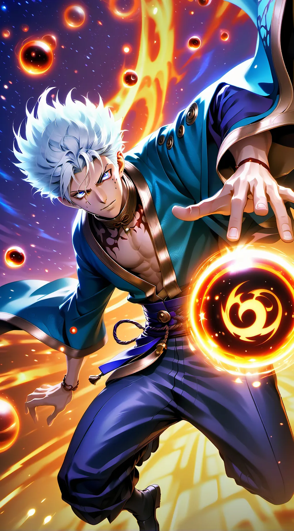 ai character: Satoru Gojo background
