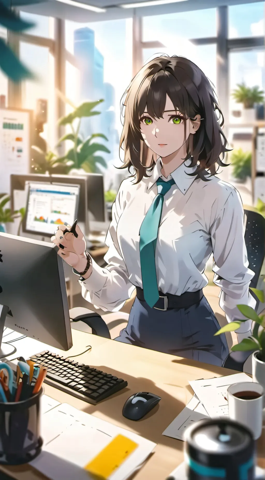 ai character: lily background