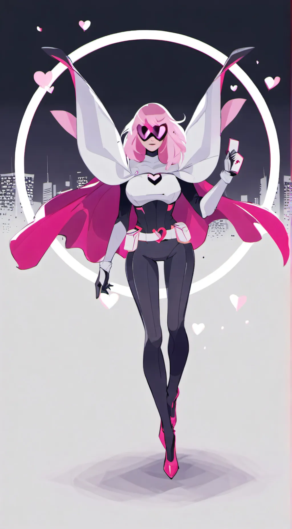 ai character: love fruit as hero background