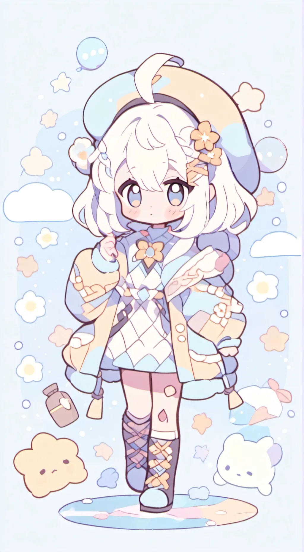 ai character: GIYUUS LITTLE SIS! background