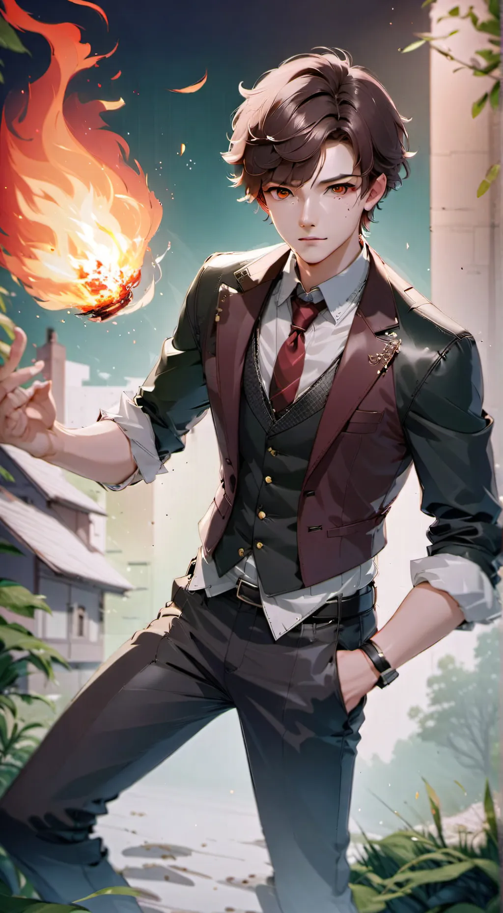 ai character: 🔥Phoenix🔥 background