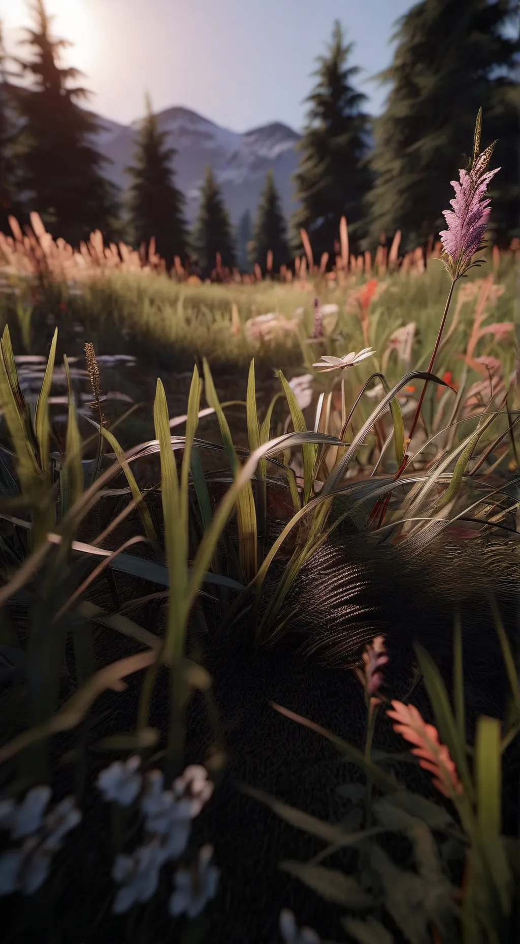 ai character: touch grass background
