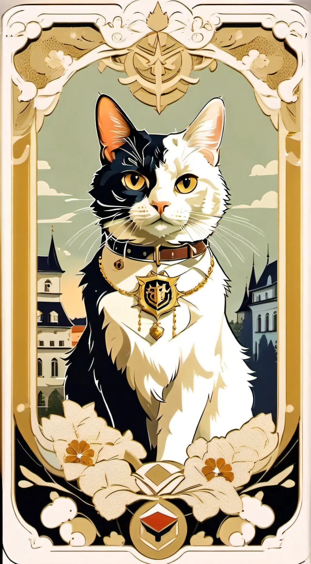 ai character: german cat meme background