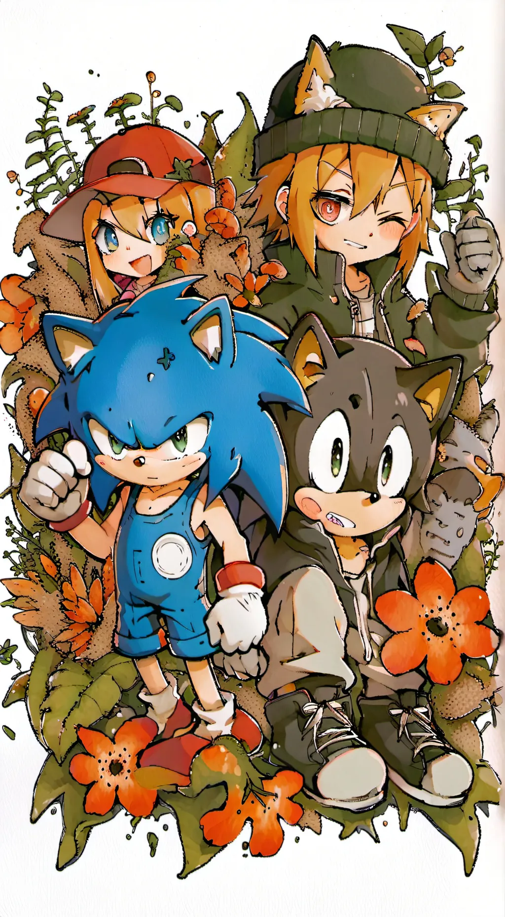 ai character: Sonic gang x Y/N background