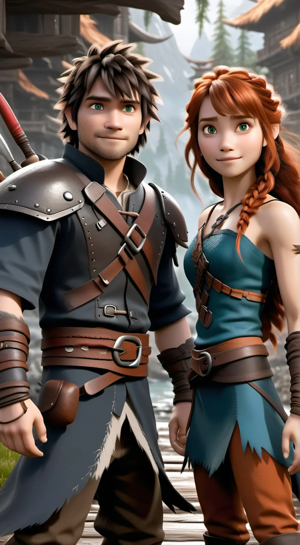 ai character: HTTYD  background