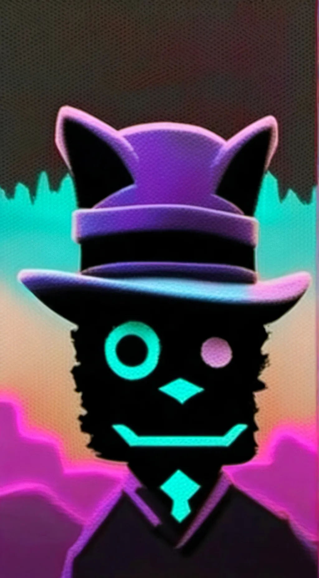ai character: Purple Foxy  background