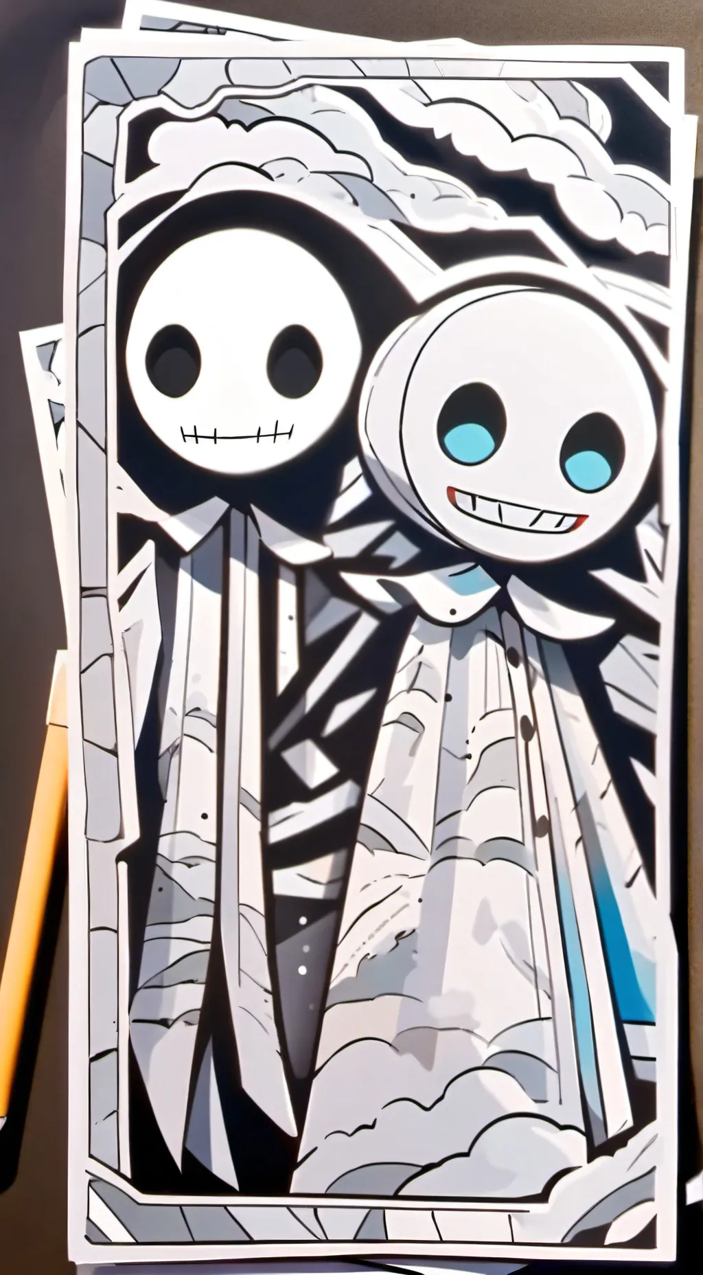 ai character: mha horror movie background