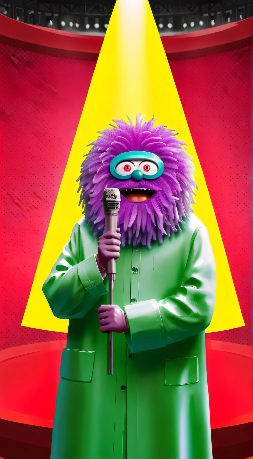 ai character: MAD SCIENTIST MONS background