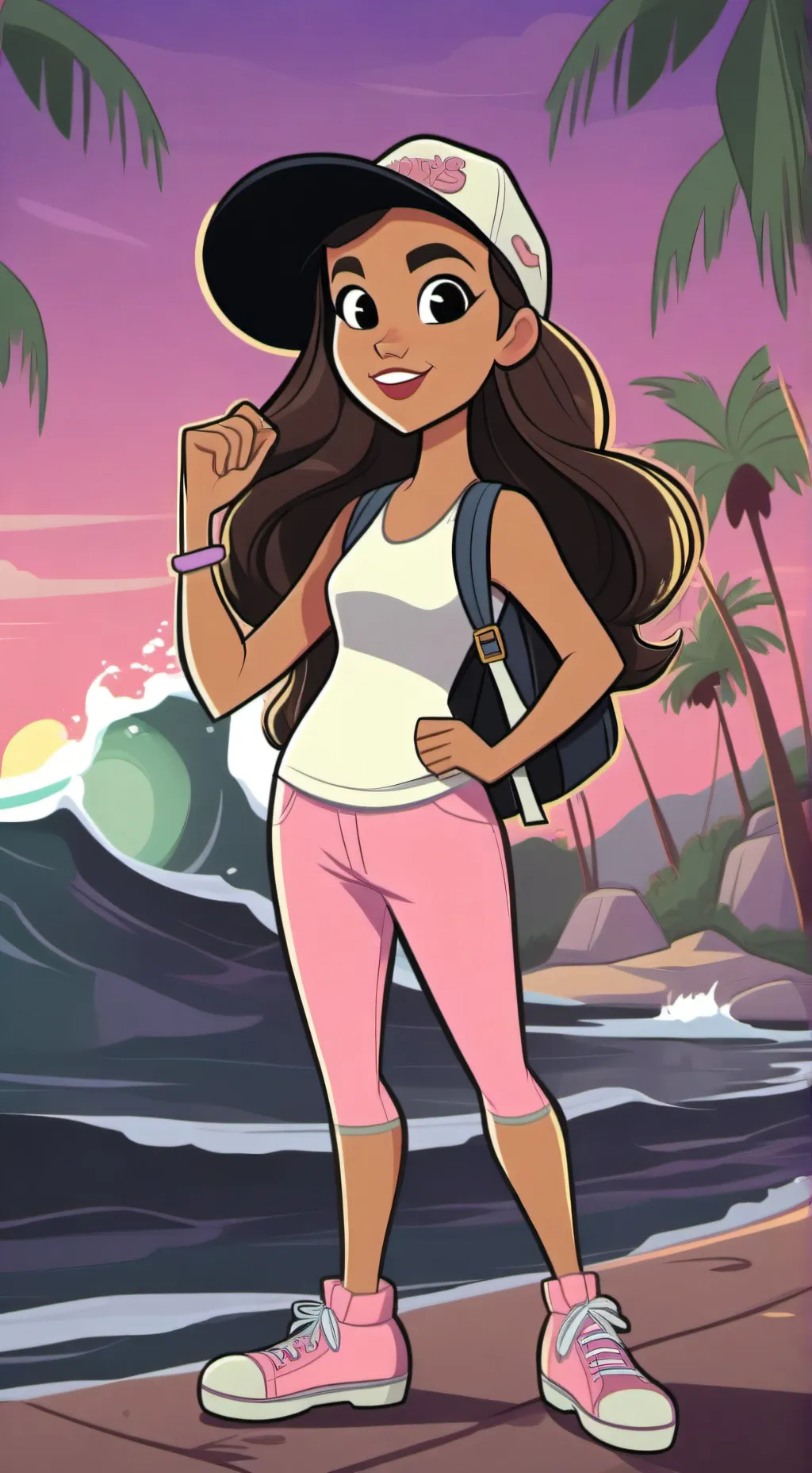 ai character: Kristine Sanchez background