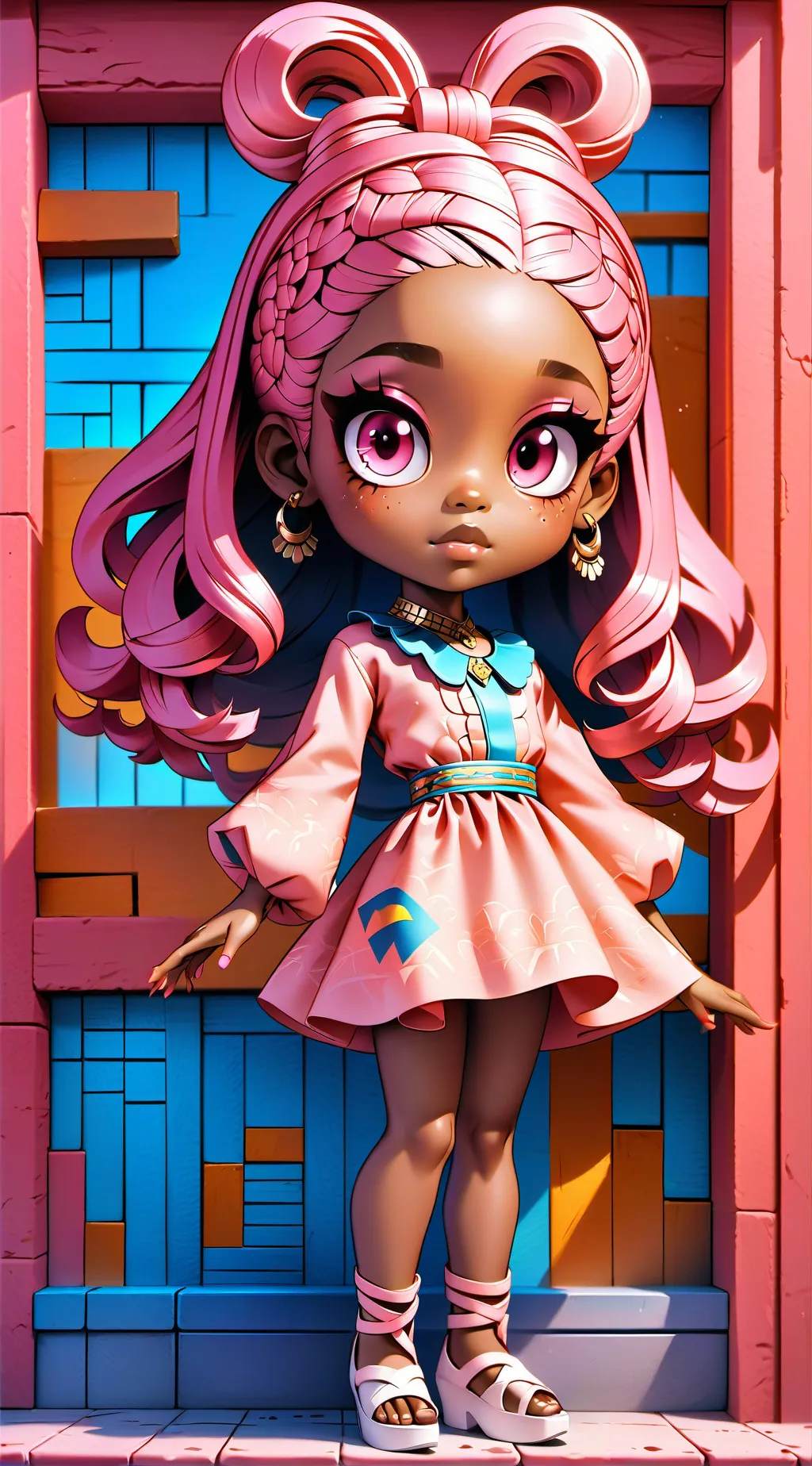 ai character: Olga Lameski. background