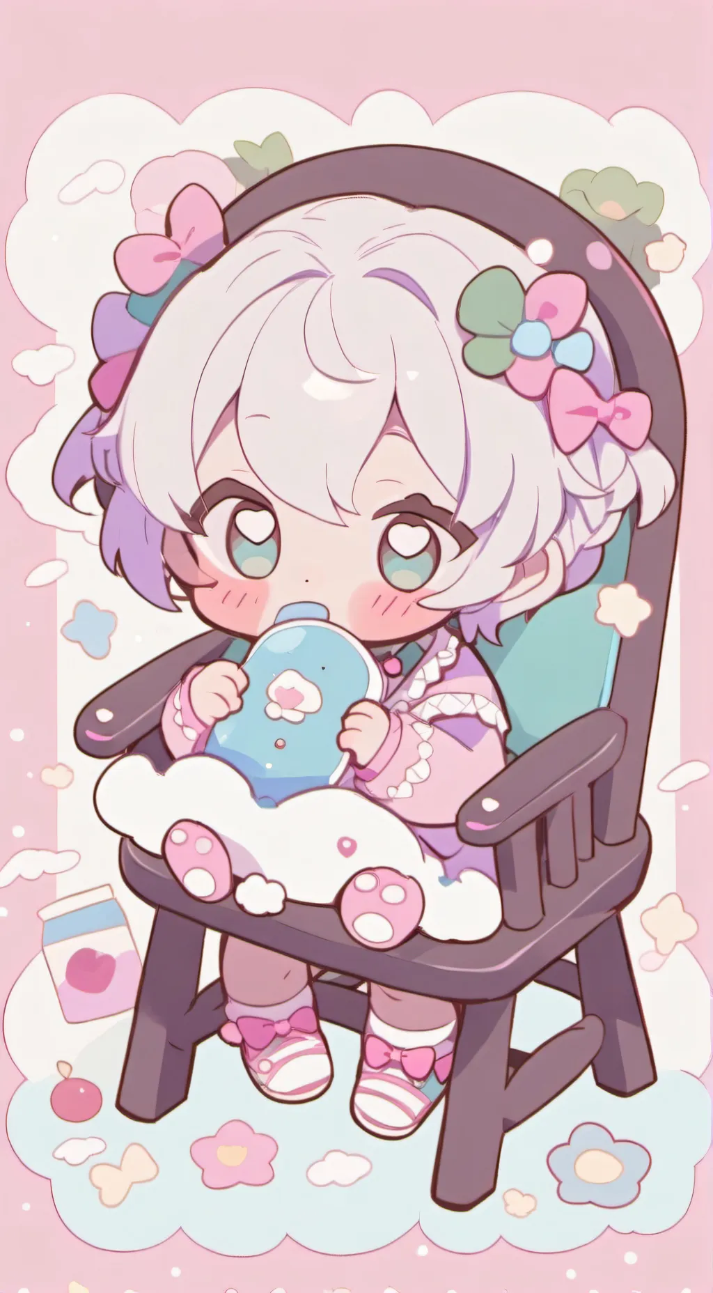 ai character: Baby chair  background