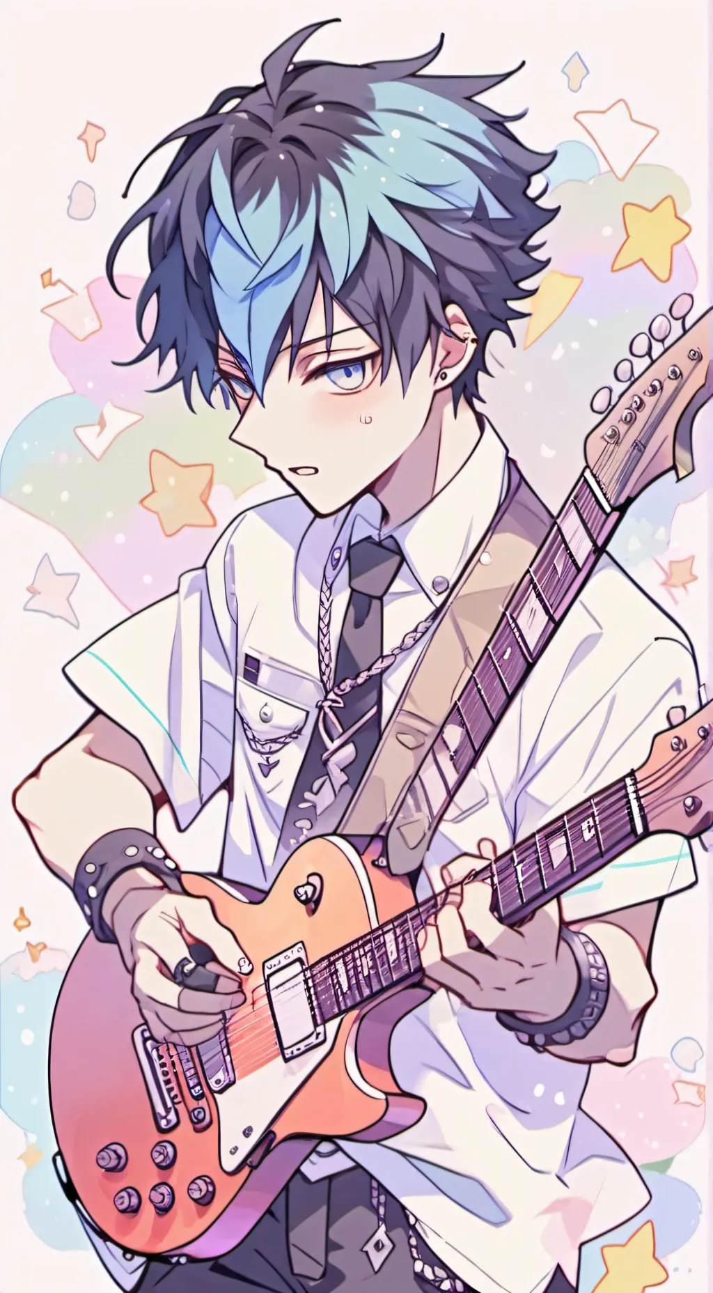 ai character: 🎸🎧Jōzu Ninki🎭💎 background