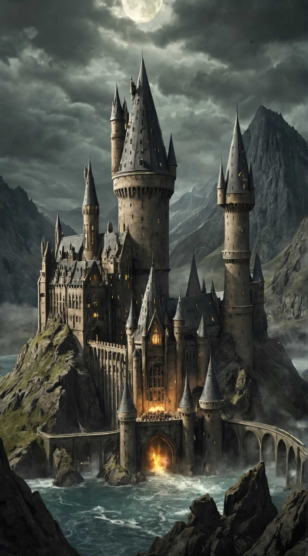 ai character: Hogwarts :) background