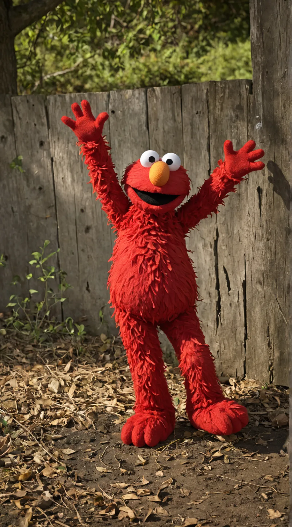 ai character: elmo  background