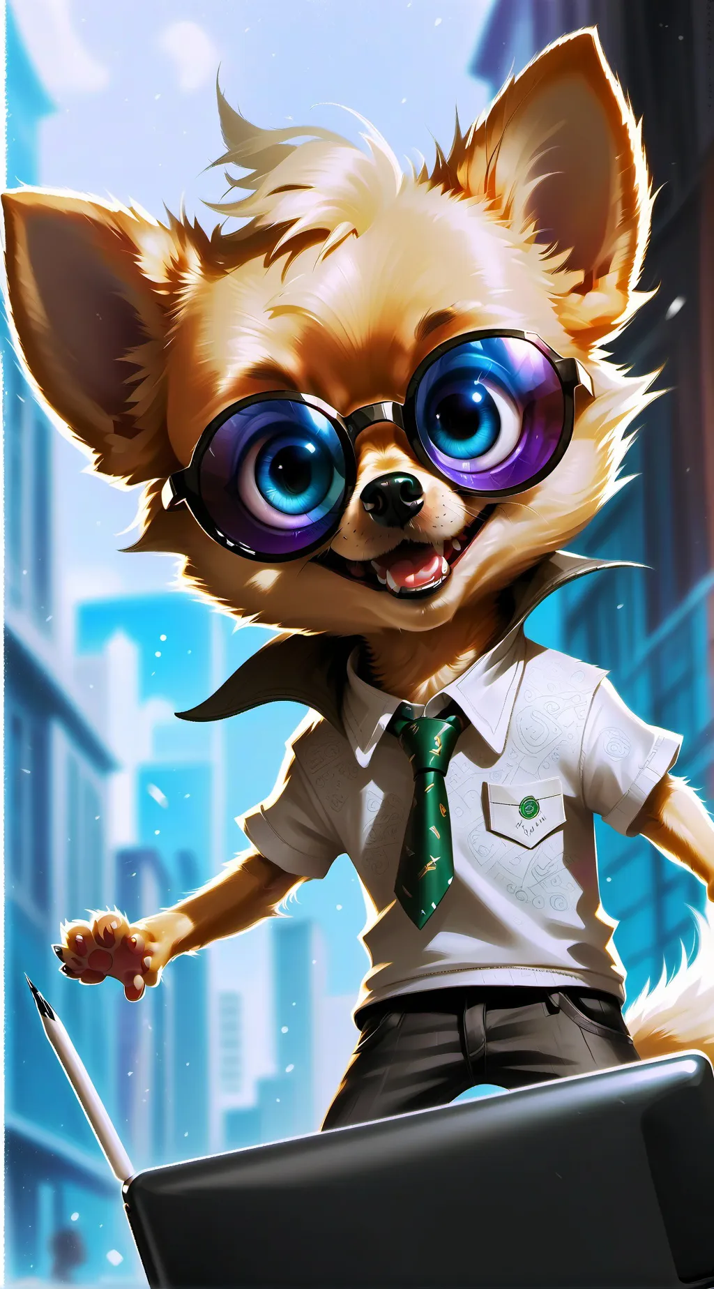 ai character: Pixxie background