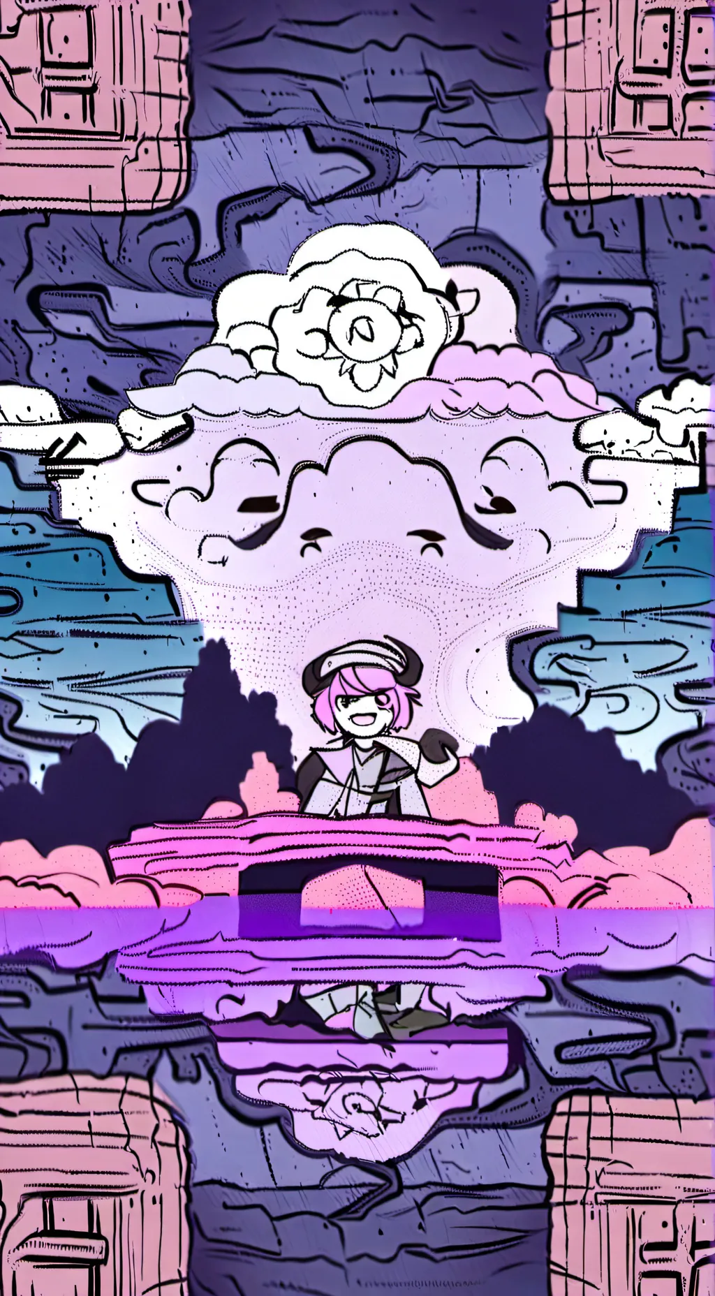 ai character: FPE GIRL SLEEPOVER background