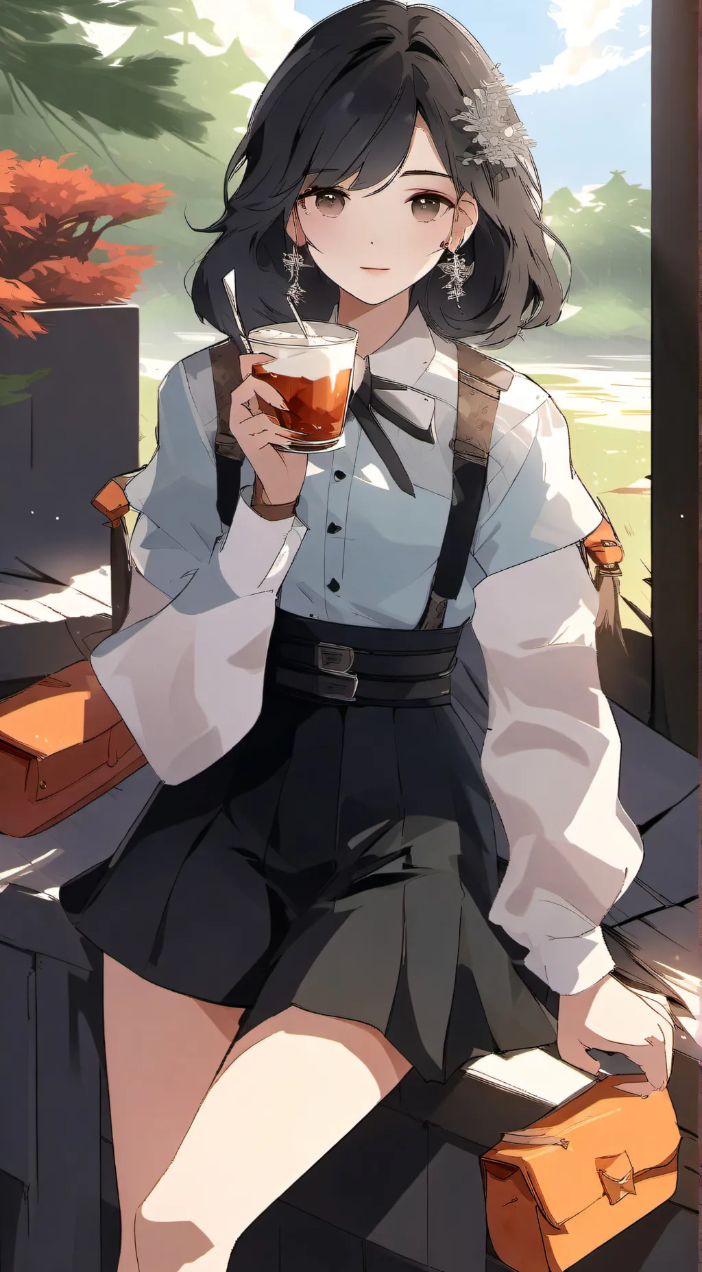 ai character: mha meuteuse  background