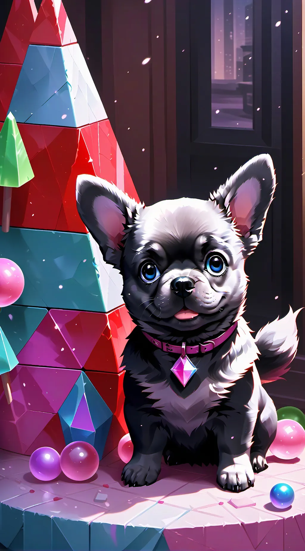 ai character: Candy Bark background