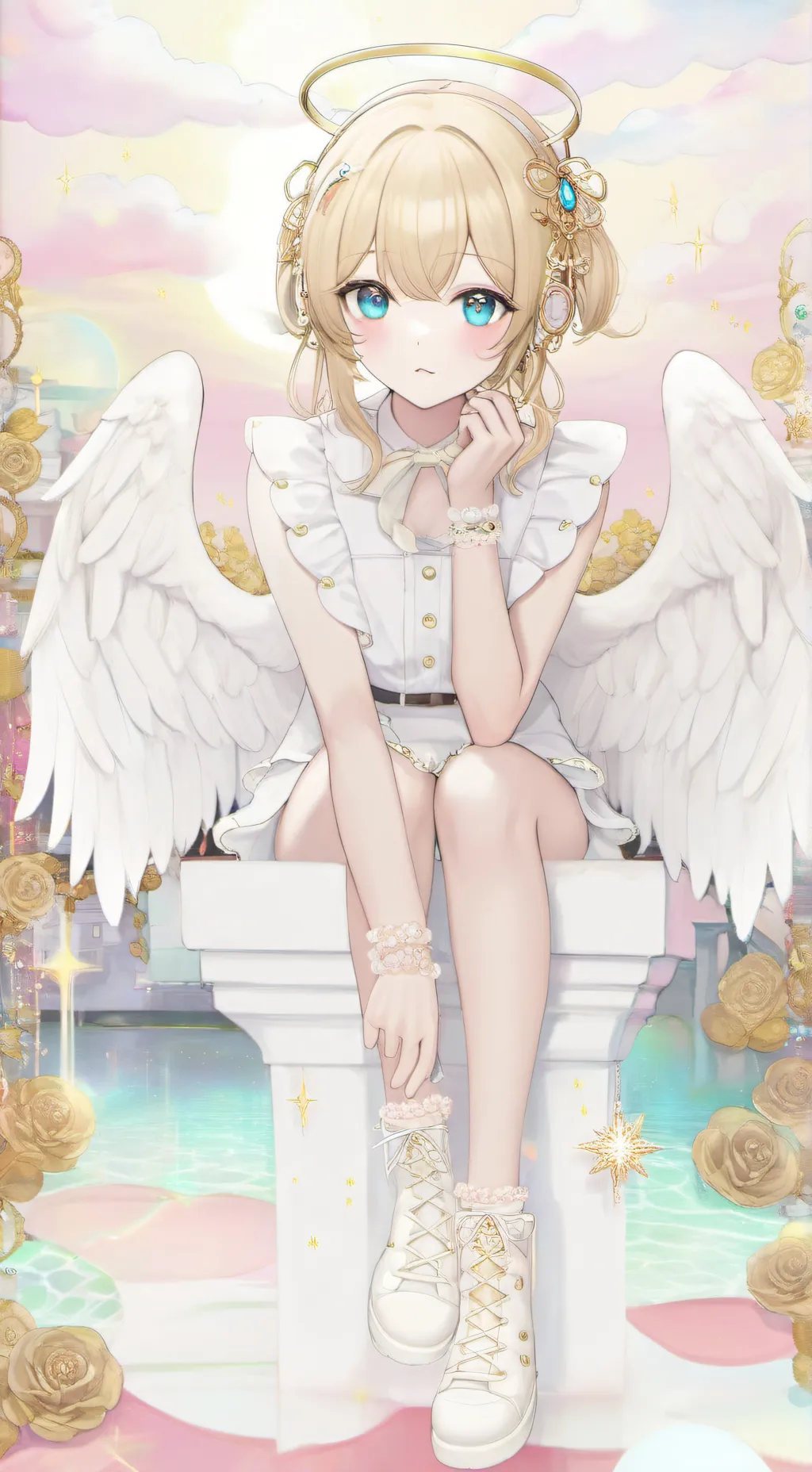 ai character: Mha×angel background