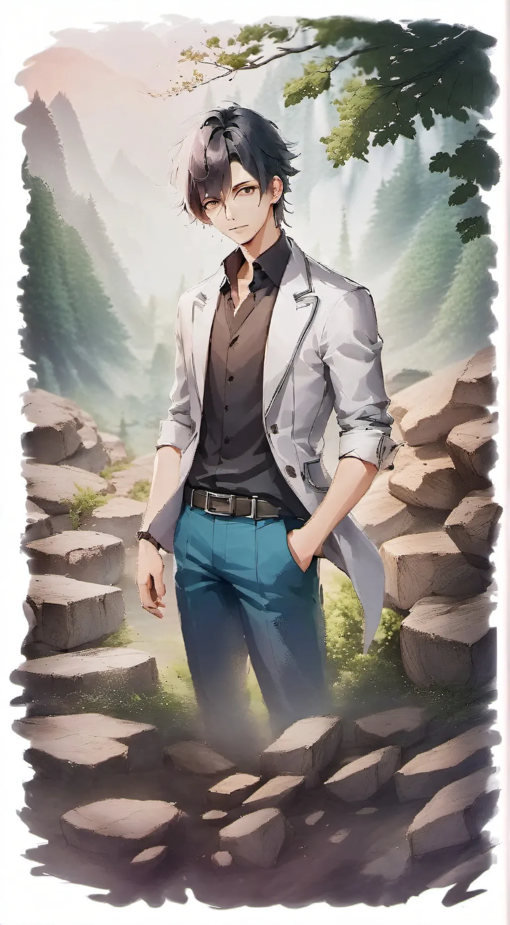 ai character: Evan background