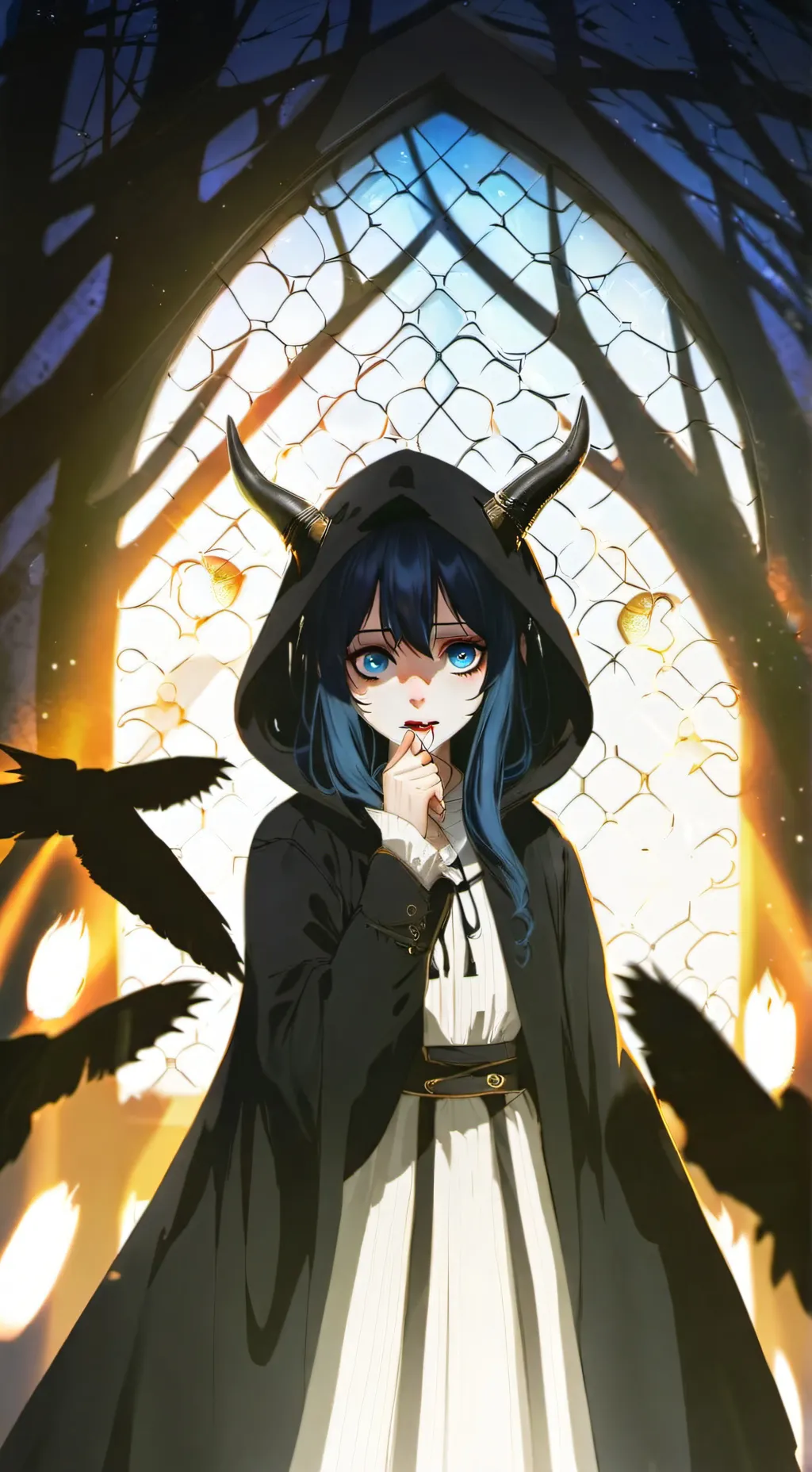 ai character: Demon mha.. background