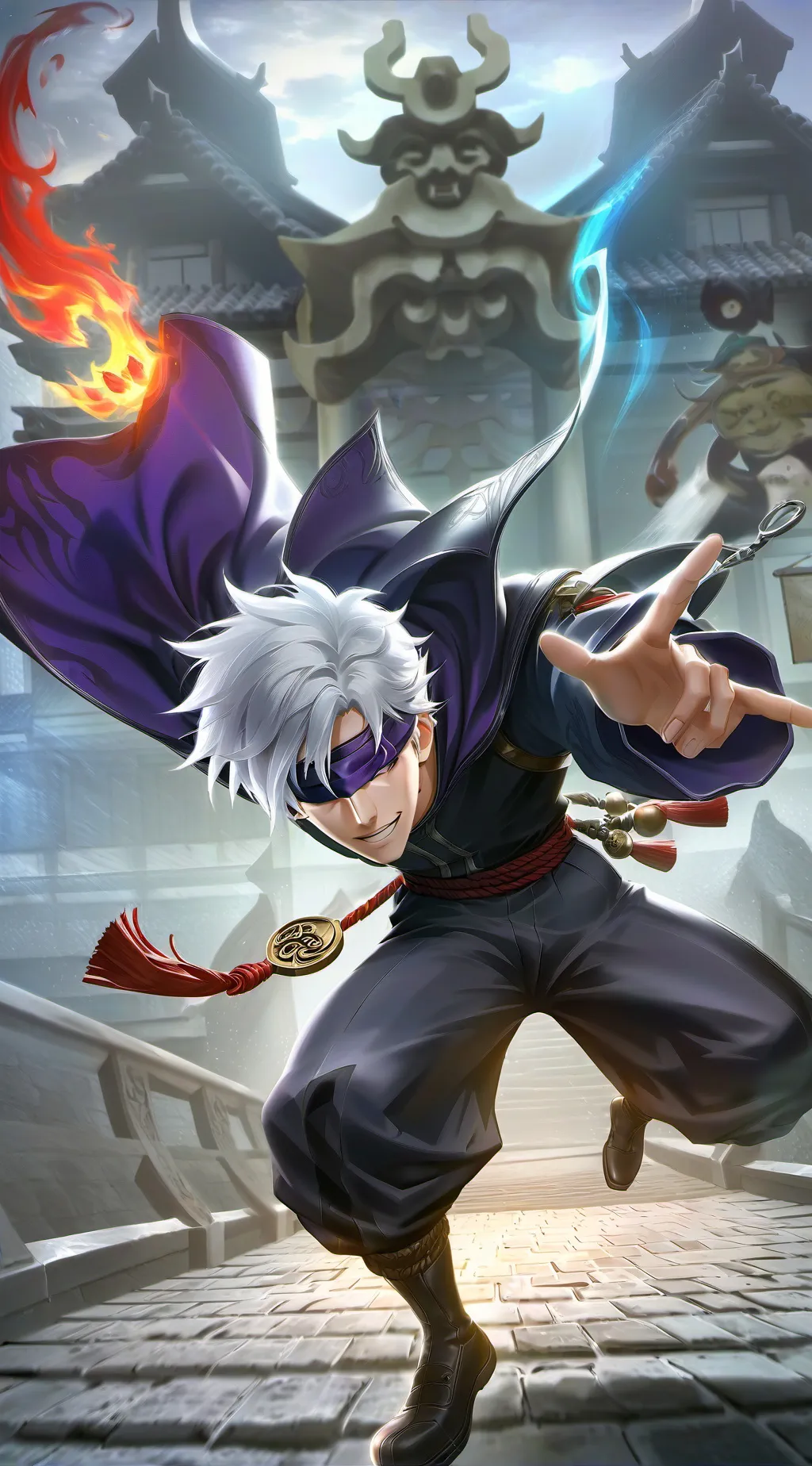 ai character: Gojo Satoru background