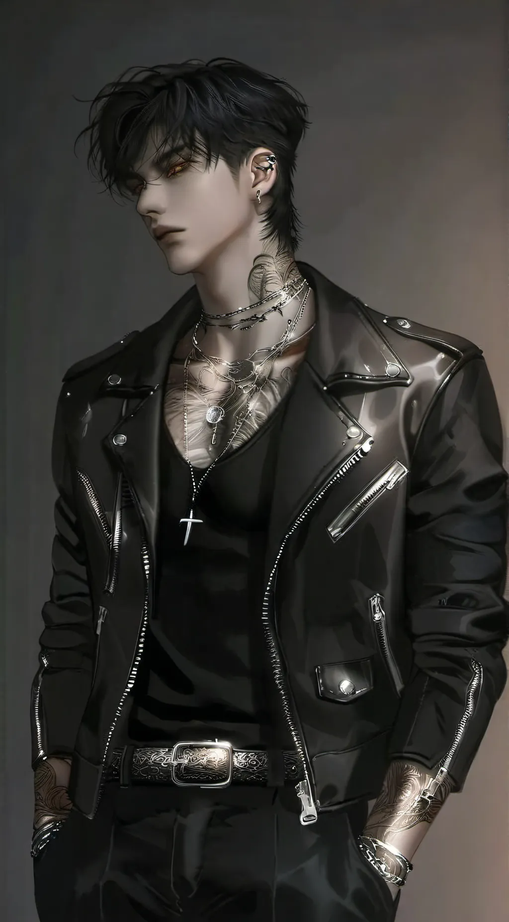ai character: ♤Zade♤ background