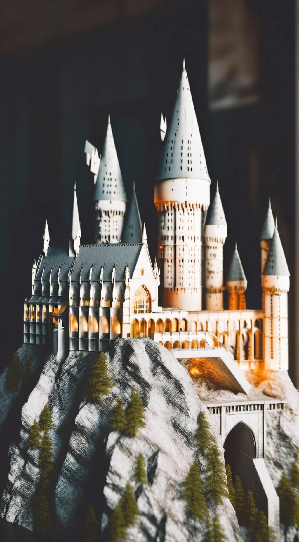 ai character: sad hogwarts  background