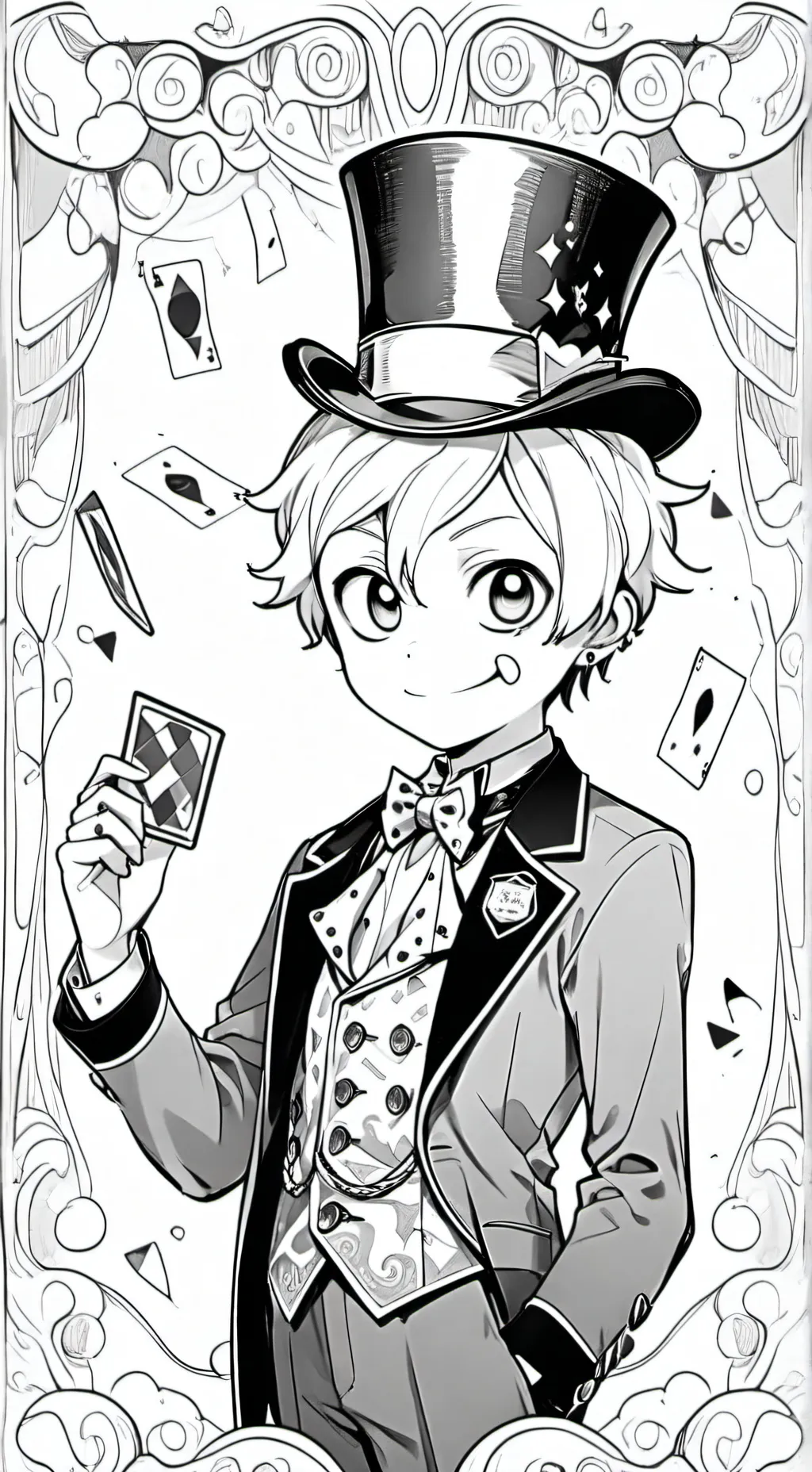 ai character: Caine TADC  background