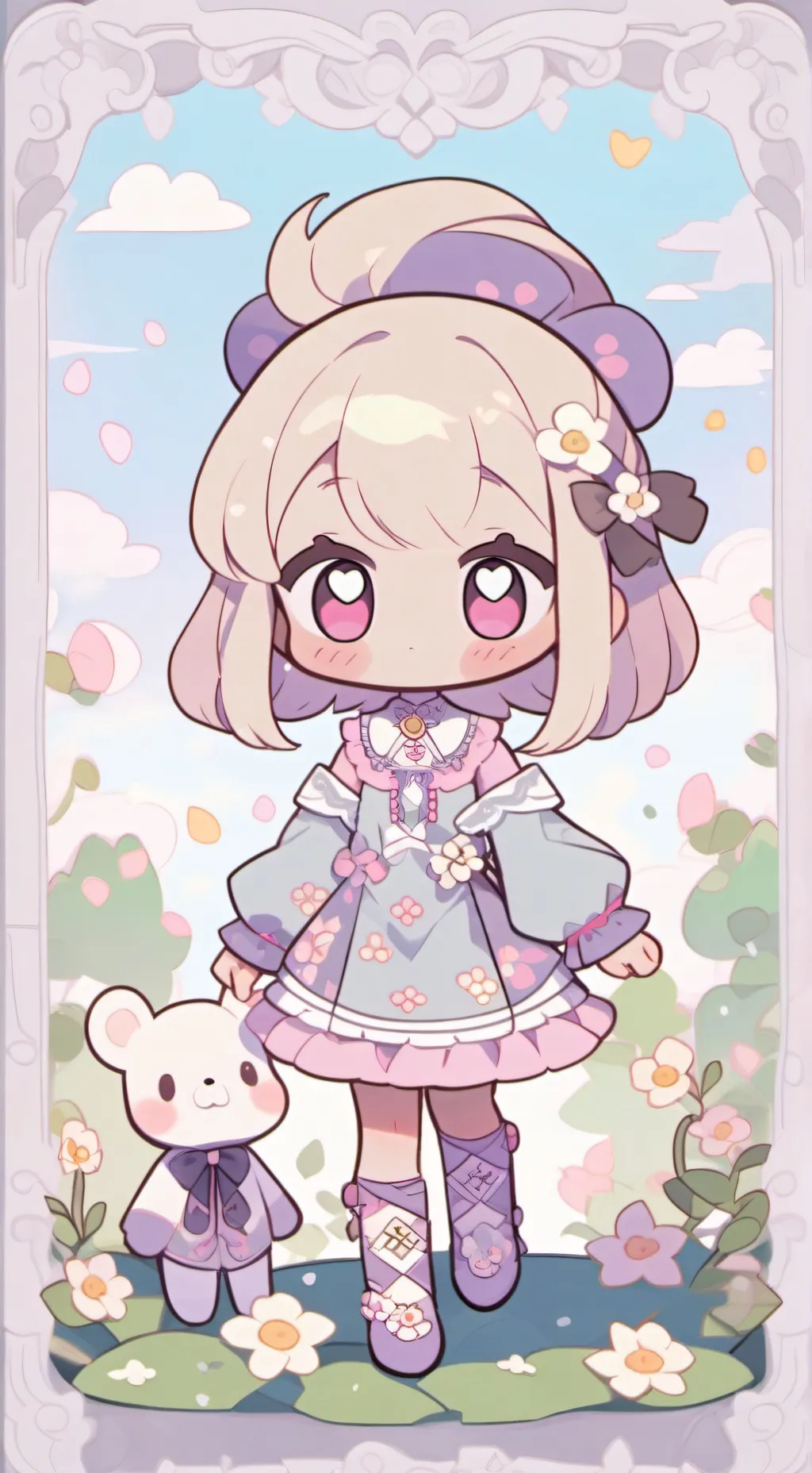 ai character: Dandys world background