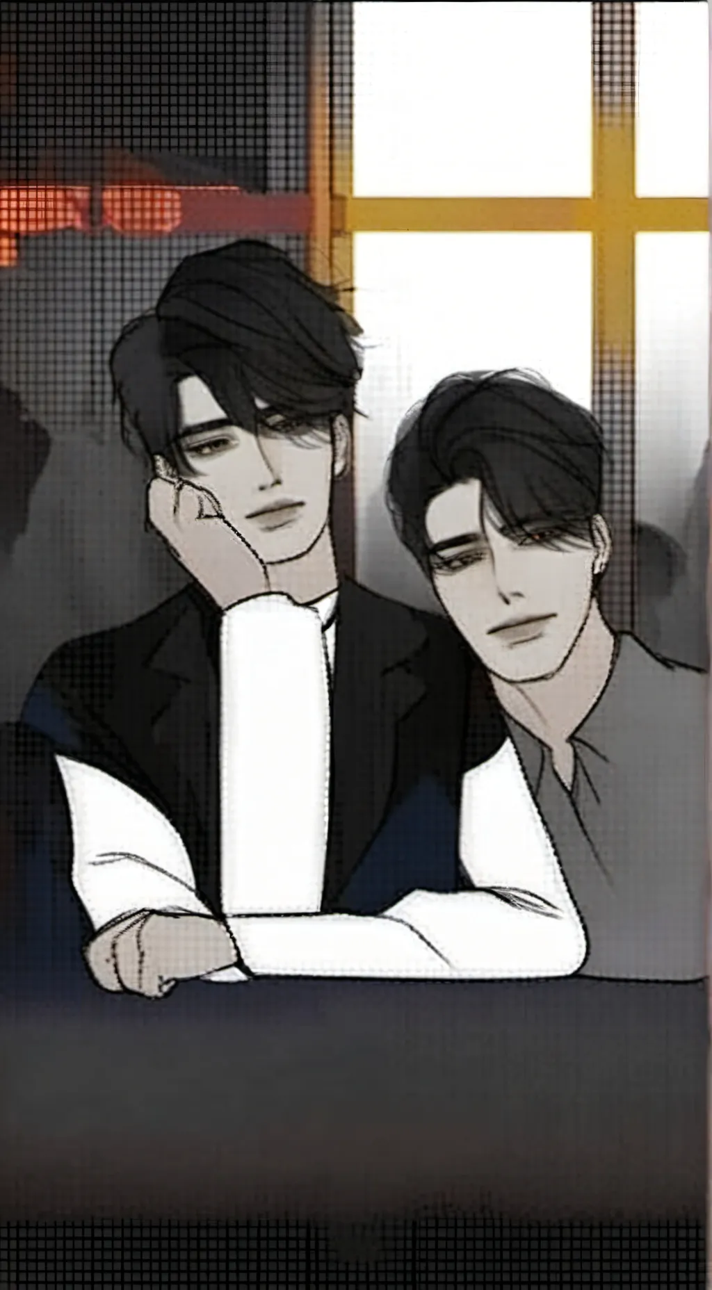 ai character: Edwin y Derek  background