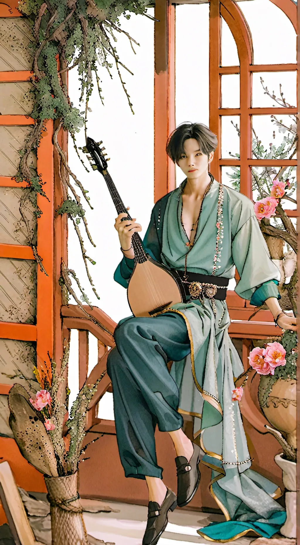 ai character: 🎸ⒺⓃⒽⓎⓅⒺⓃ🖤 background