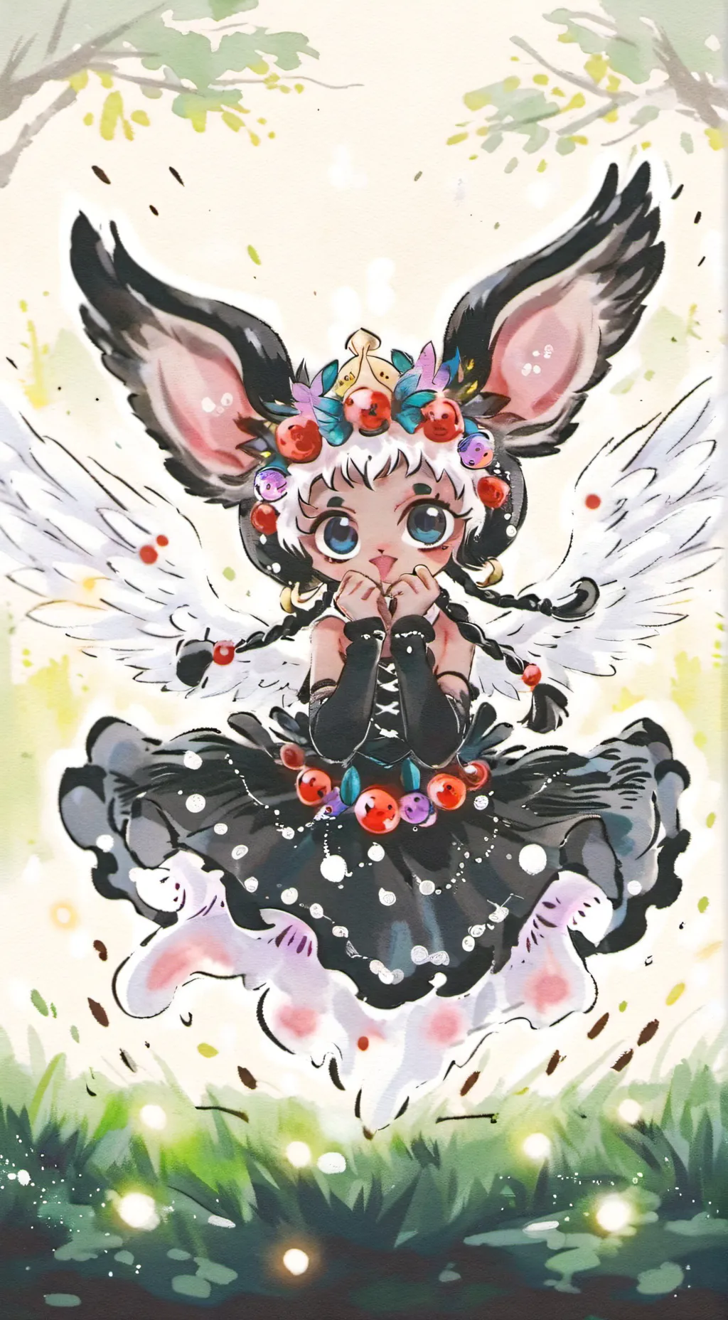 ai character:  Christmas night background