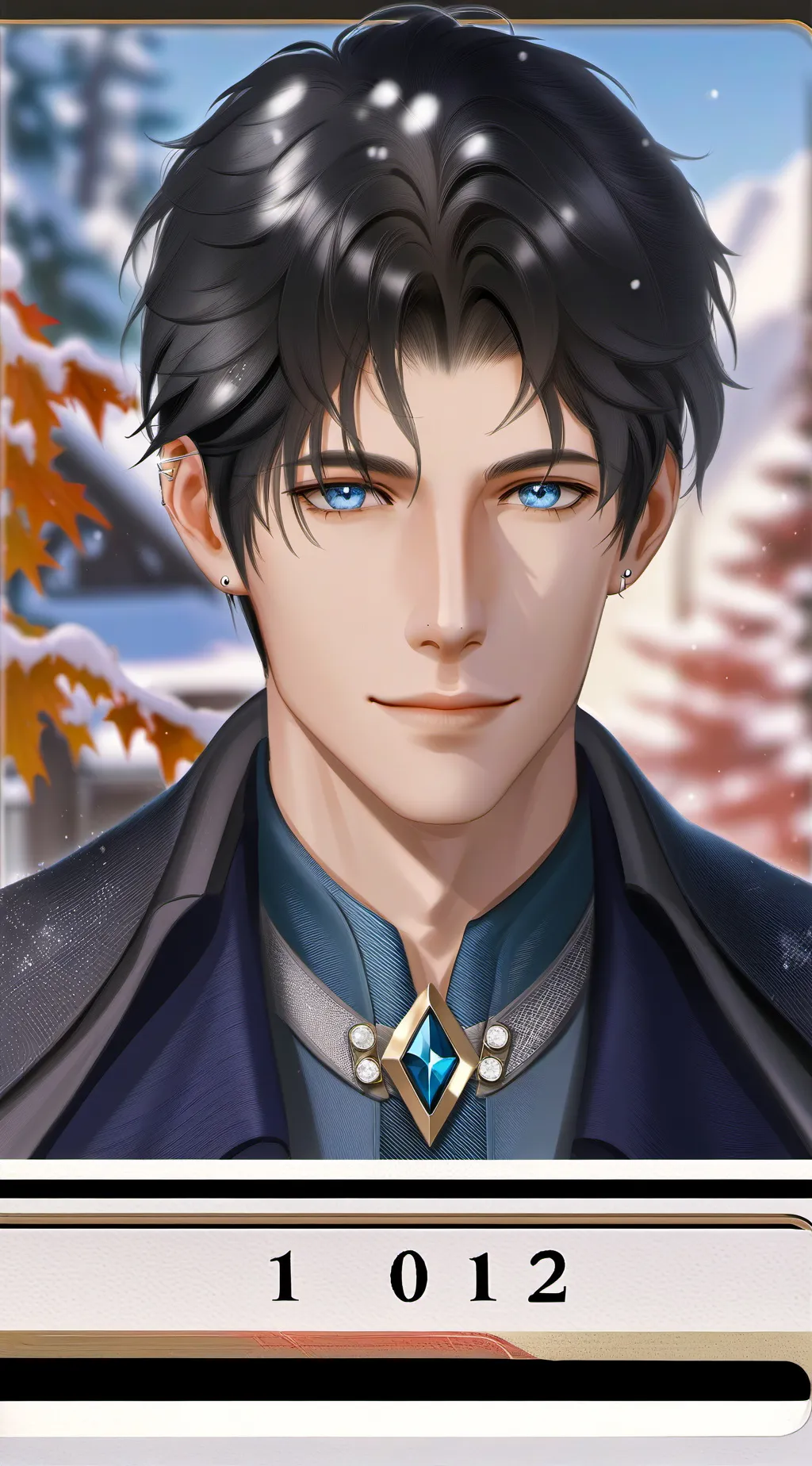 ai character: Dave winter Adams  background