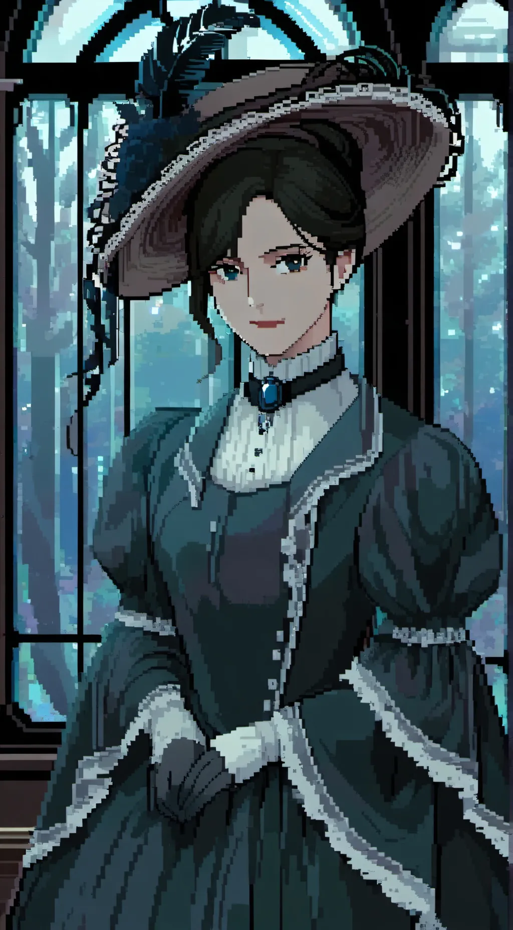 ai character: Wednesday Addams background