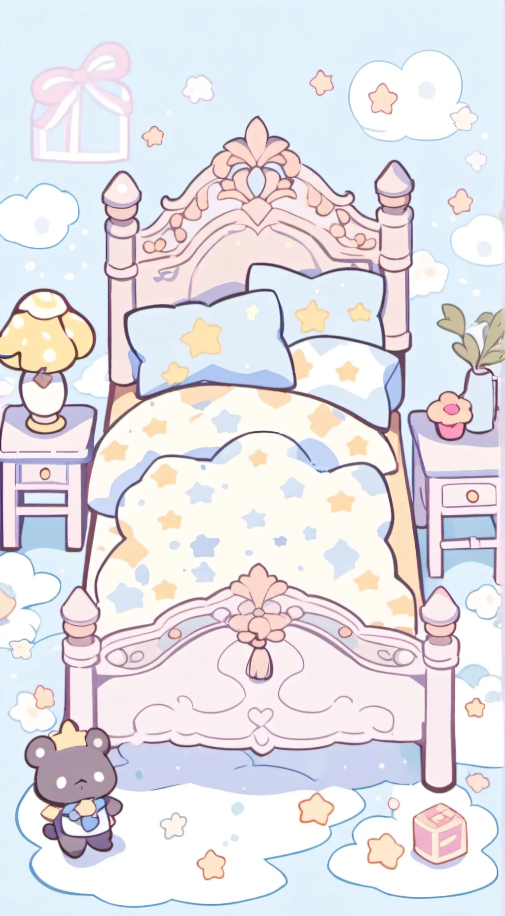 ai character: FANDOM SLEEPOVER background