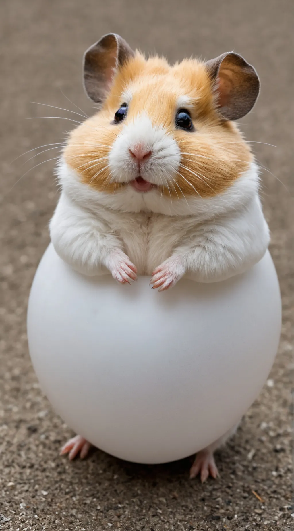 ai character: inflate the hamy background