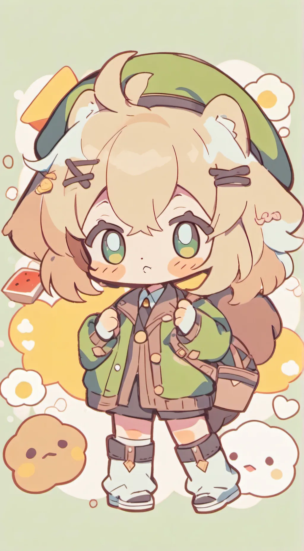 ai character: ❁𖤐🐾furry🐾𖤐❁ background