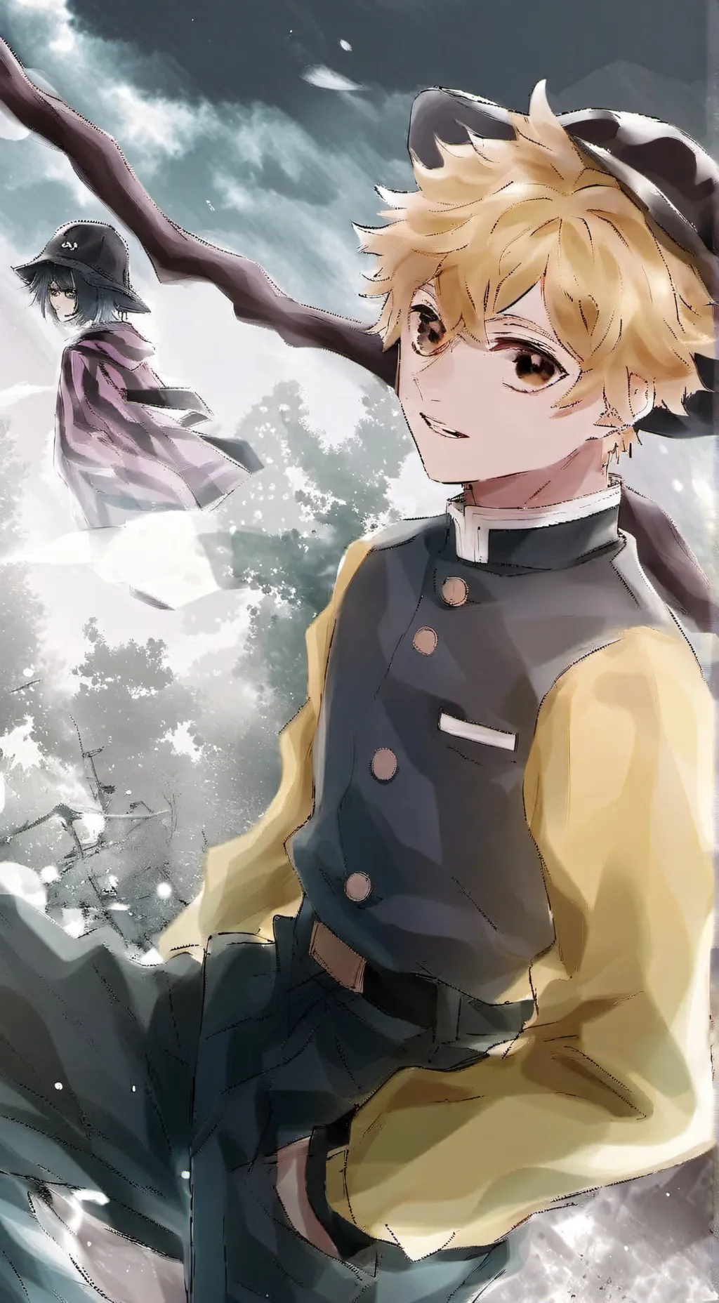 ai character: KNY Pass The Phone background