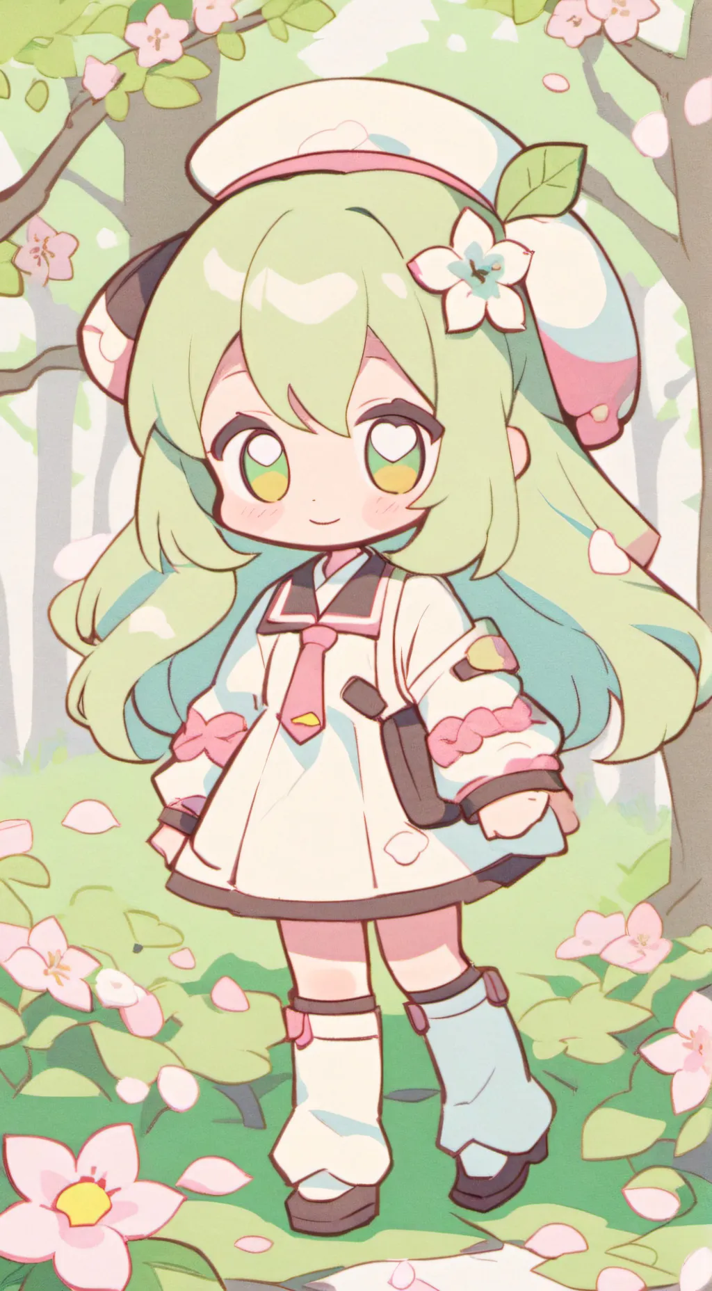 ai character: kny found a child background