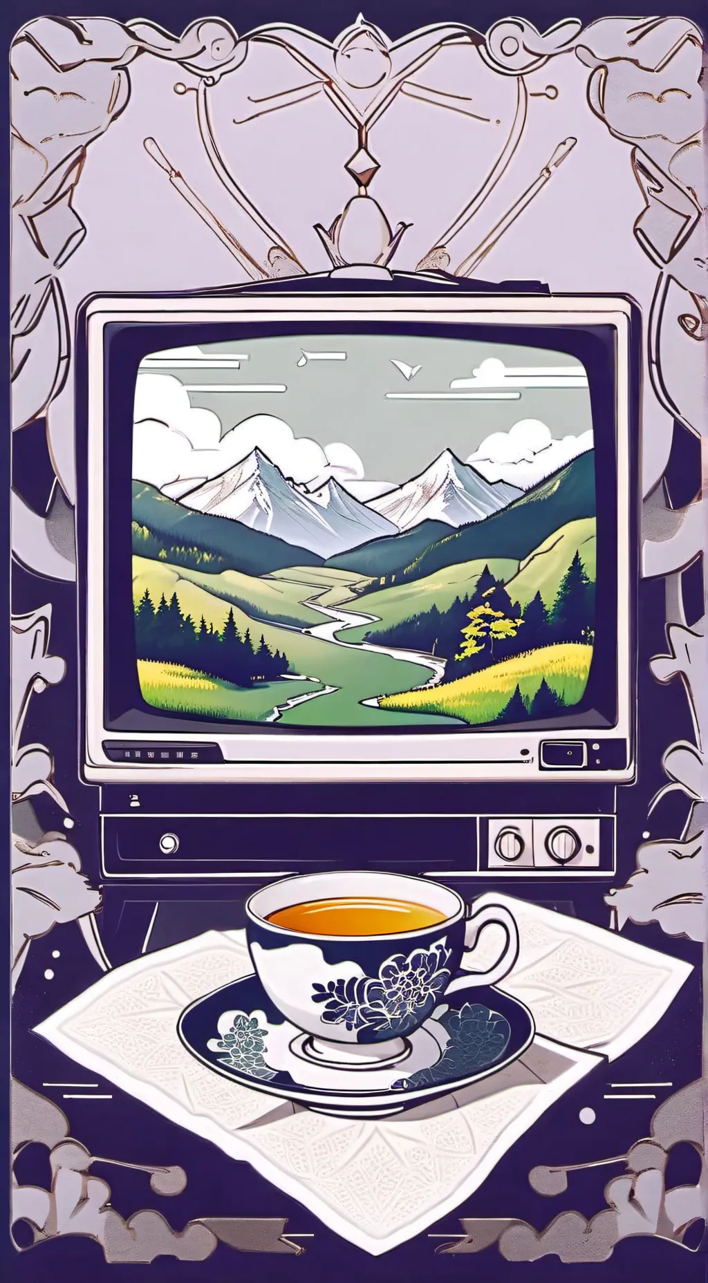 ai character: teavee (veexteagan background