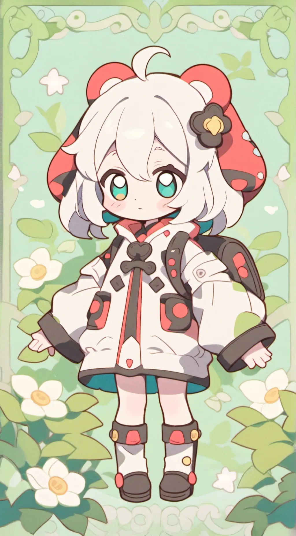 ai character: Rinny🔪🐾 background