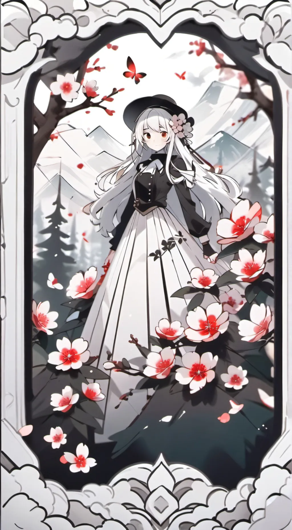 ai character: Gray background