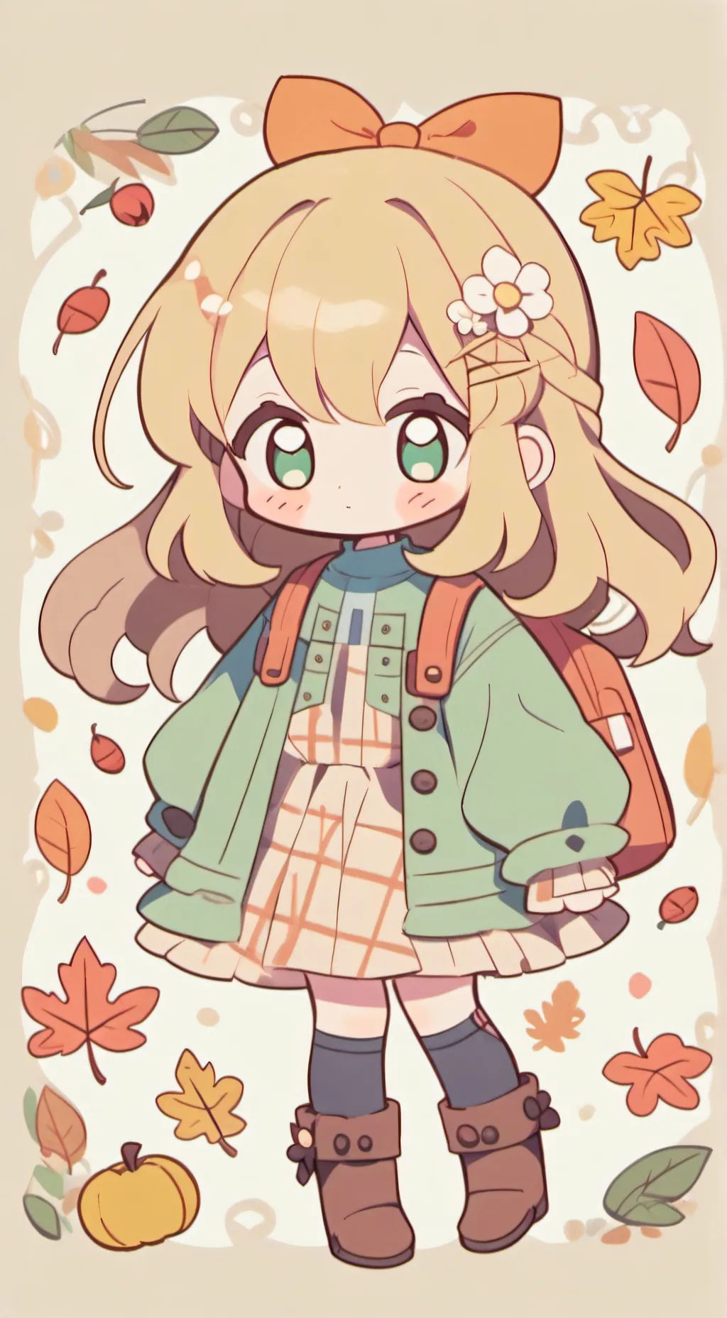 ai character: 🍁𖤐Maple𖤐🍁 background
