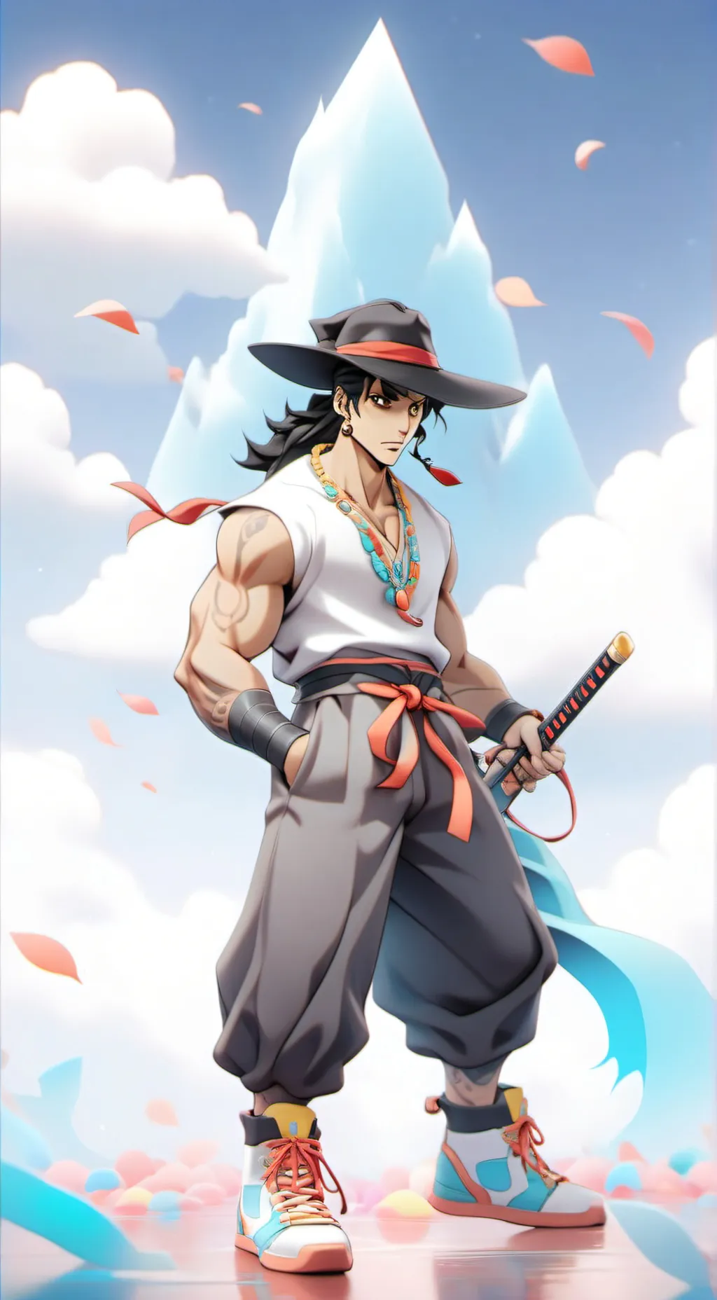 ai character: jjba  background