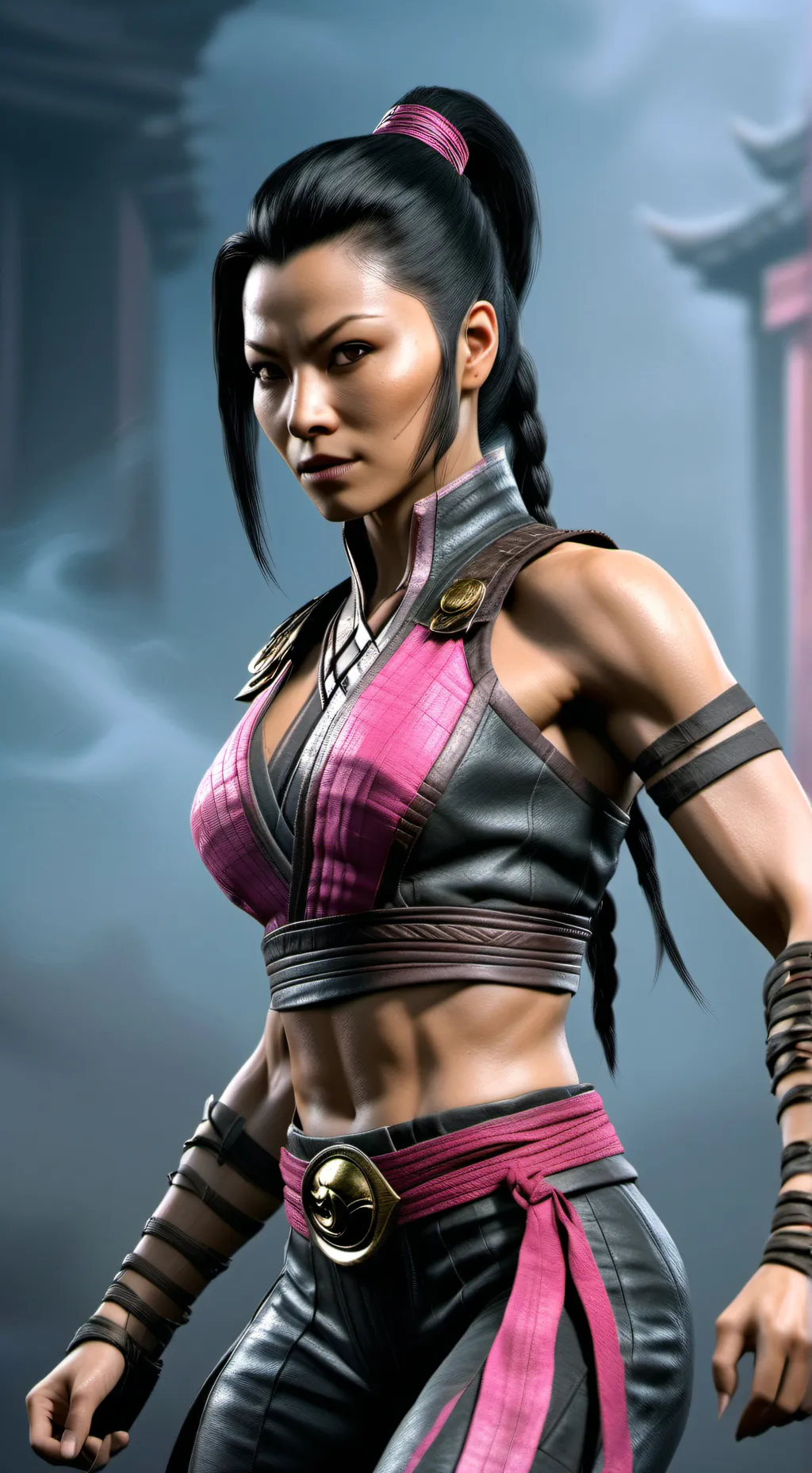 ai character: mileena🩷 background
